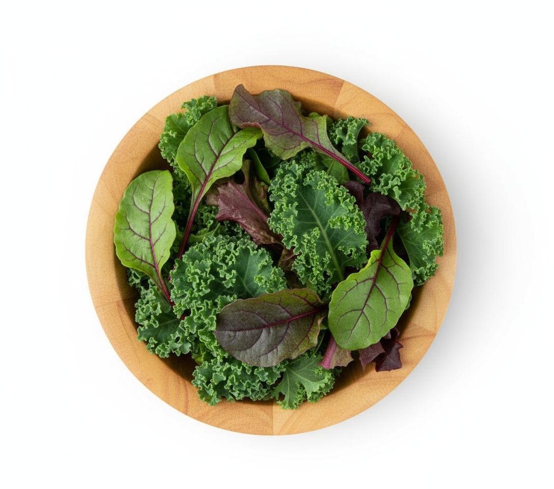 Rustic Kale & Beet Bloom (Kale, Beetroot Leaves, Lollo Rosso)